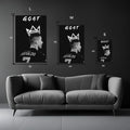 Cristiano Ronaldo GOAT Metal Wall Posters | Premium, Waterproof & Magnet-Mounted Art