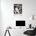 Cristiano Ronaldo Mr Champions Metal Wall Posters | Premium, Waterproof & Magnet-Mounted Art