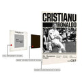 Cristiano Ronaldo Mr Champions Metal Wall Posters | Premium, Waterproof & Magnet-Mounted Art