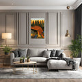 Crocodile Illustration Metal Wall Posters | Premium, Waterproof & Magnet-Mounted Art