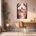 Cute Castle Metal Wall Posters | Premium, Waterproof & Magnet-Mounted Art