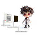Cute Doctor Child Metal Posters | Premium, Waterproof & Magnet-Mounted Art