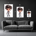 Cute Doctor Child Metal Posters | Premium, Waterproof & Magnet-Mounted Art