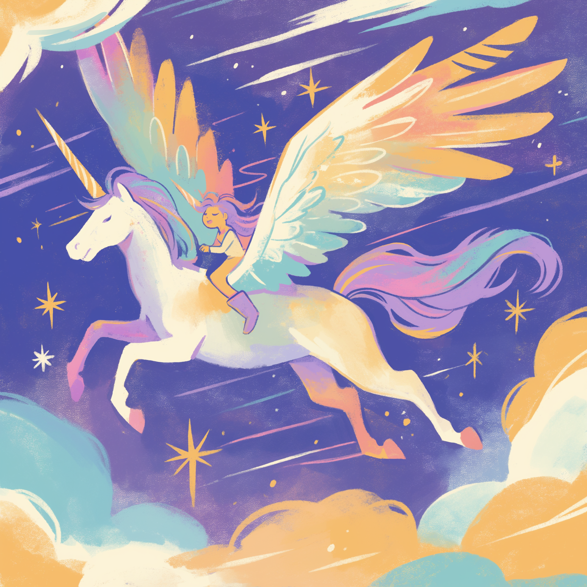 Cute Unicorn Metal Wall Posters | Premium, Waterproof & Magnet-Mounted Art