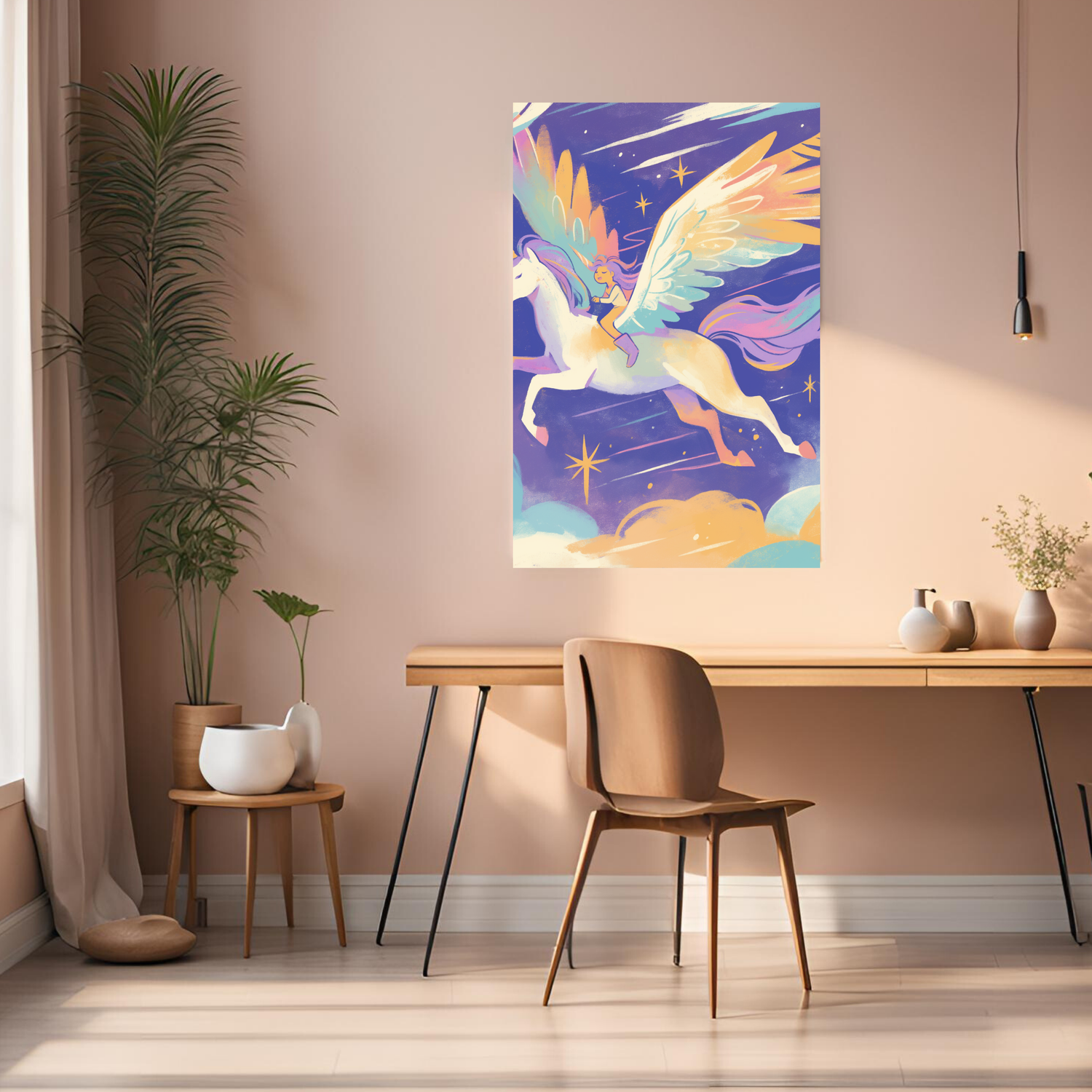 Cute Unicorn Metal Wall Posters | Premium, Waterproof & Magnet-Mounted Art