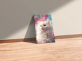 Cute Proud Cat Metal Wall Posters | Premium, Waterproof & Magnet-Mounted Art