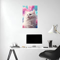 Cute Proud Cat Metal Wall Posters | Premium, Waterproof & Magnet-Mounted Art