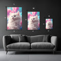 Cute Proud Cat Metal Wall Posters | Premium, Waterproof & Magnet-Mounted Art