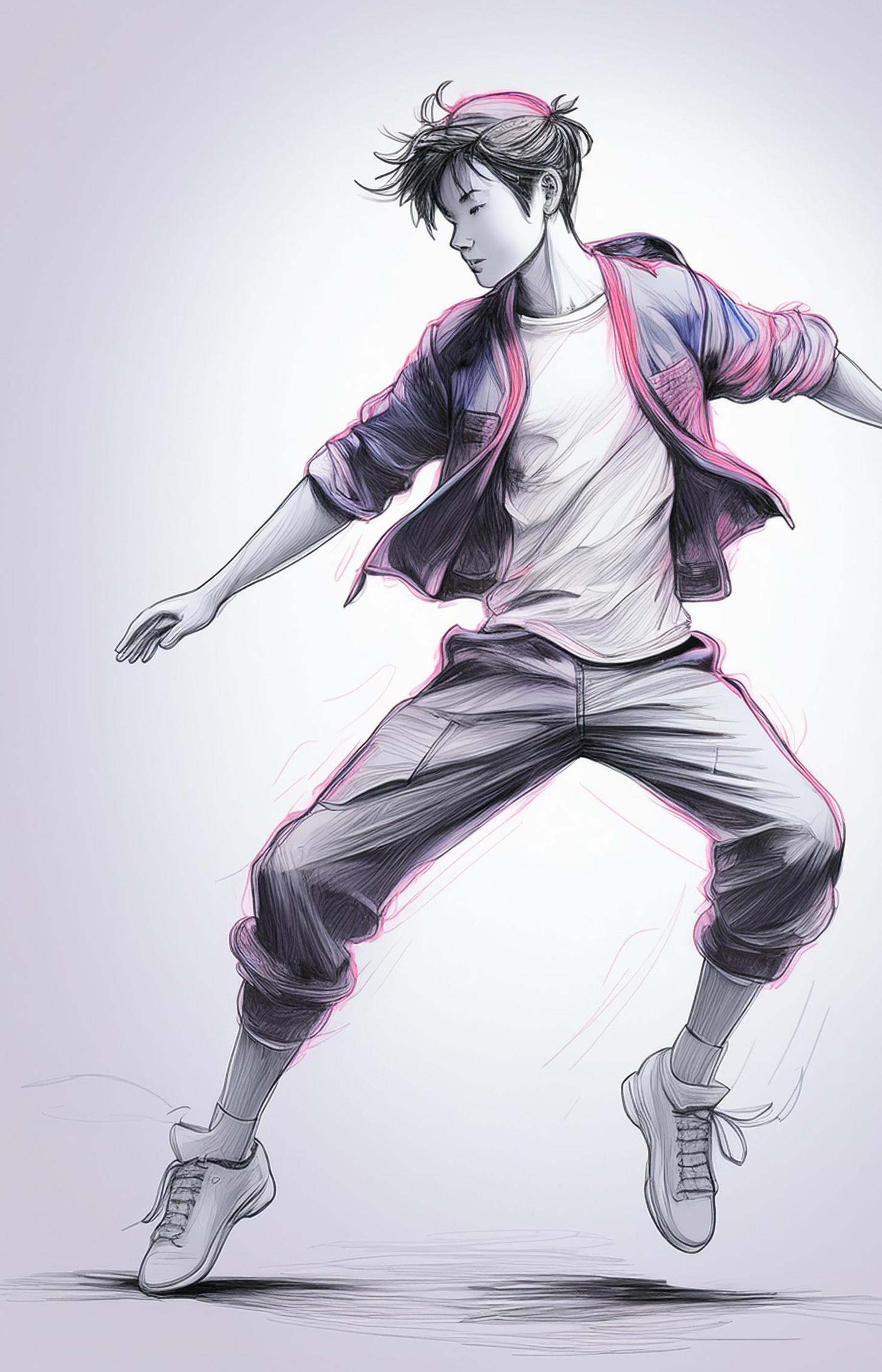 Dancing Boy Metal Wall Posters | Premium, Waterproof & Magnet-Mounted Art