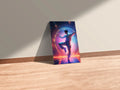 Dancing Martial Man with colors Metal Wall Posters | Premium, Waterproof & Magnet-Mounted Art