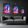 Dancing Martial Man with colors Metal Wall Posters | Premium, Waterproof & Magnet-Mounted Art