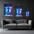 Dancing in Harmony Metal Wall Posters | Premium, Waterproof & Magnet-Mounted Art