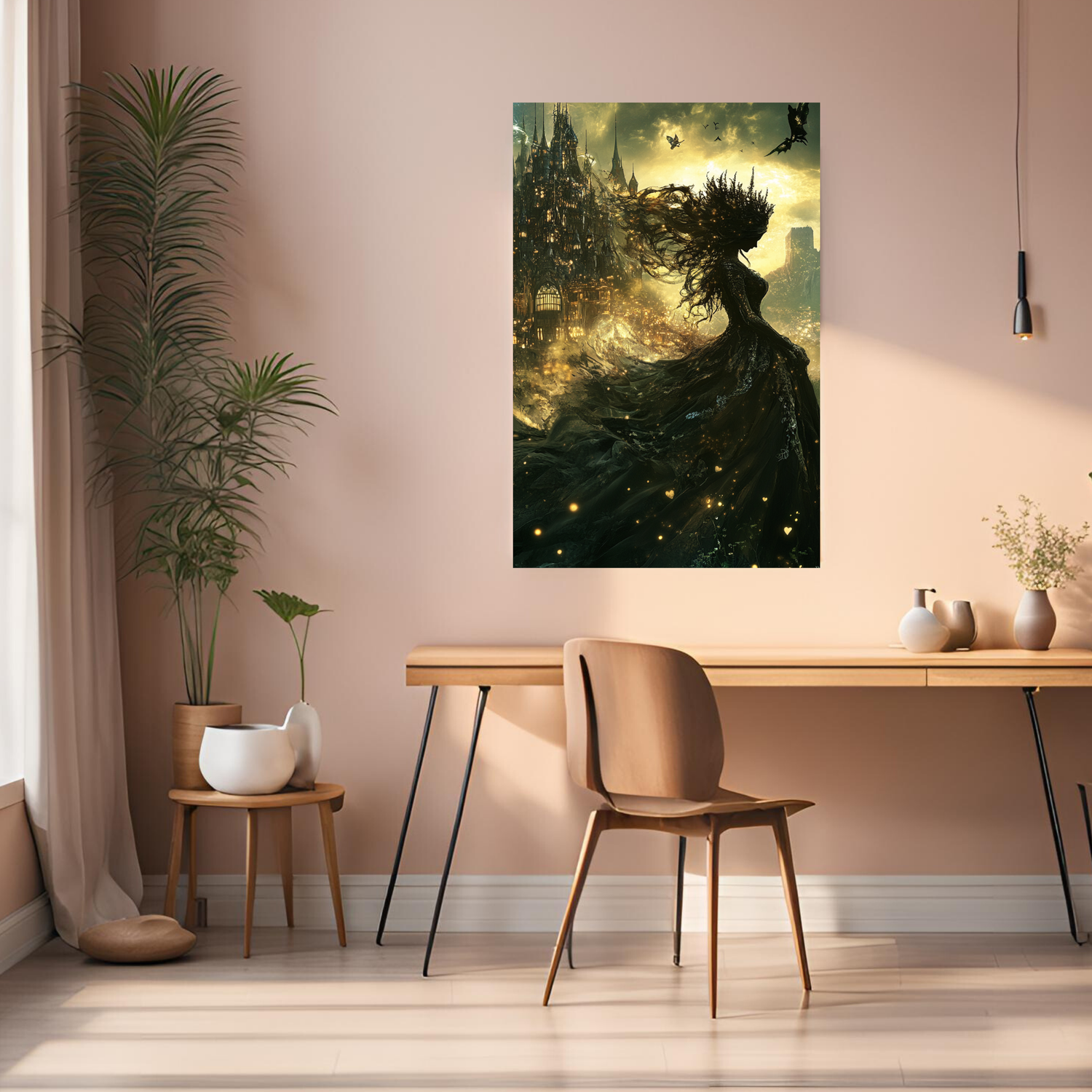 Dark Princess Fantasy Metal Wall Posters | Premium, Waterproof & Magnet-Mounted Art