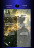 Dark Princess Fantasy Metal Wall Posters | Premium, Waterproof & Magnet-Mounted Art