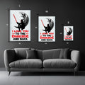 Darth Vader Cool Metal Wall Posters | Premium, Waterproof & Magnet-Mounted Art