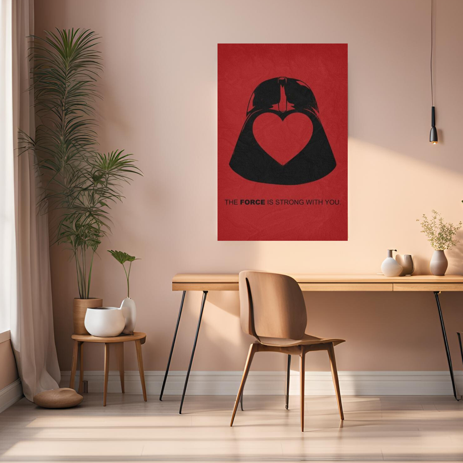 Darth Vader Force Metal Wall Posters | Premium, Waterproof & Magnet-Mounted Art