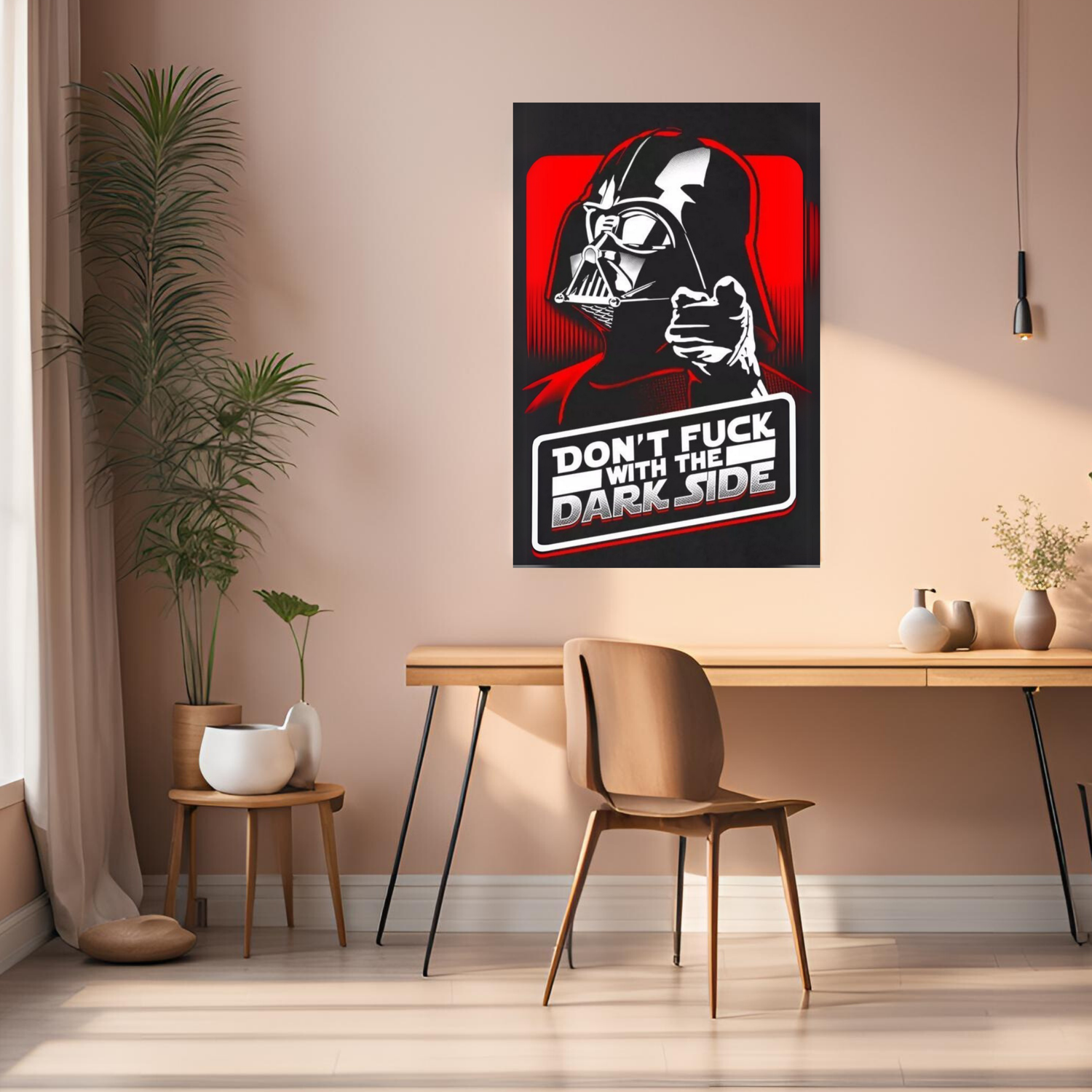 Darth Vader Funny Metal Wall Posters | Premium, Waterproof & Magnet-Mounted Art