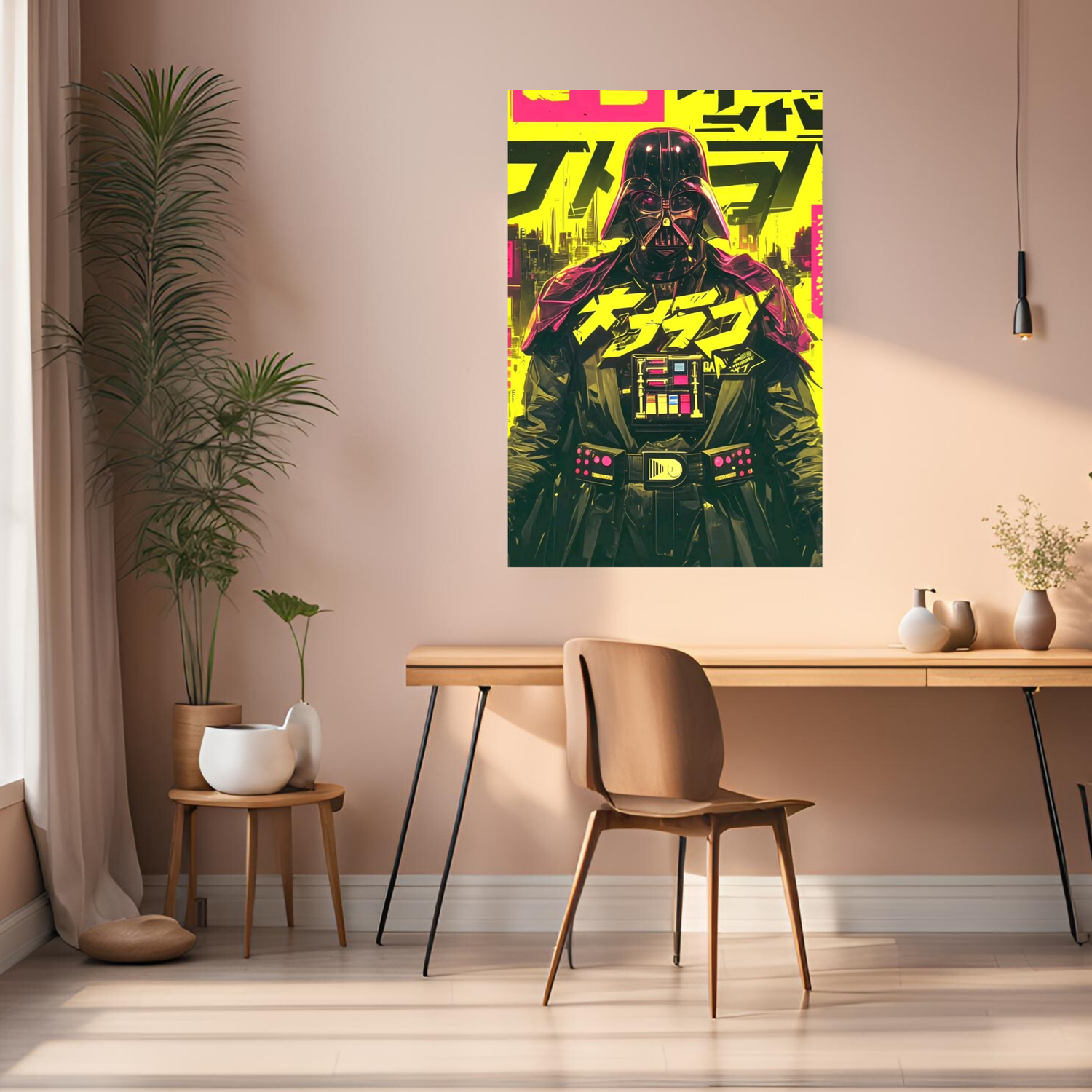 Darth Vader Japanese Cover Metal Poster | Premium, Waterproof & Magnet-Mounted Art