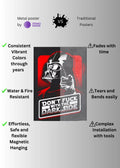Darth Vader Funny Metal Wall Posters | Premium, Waterproof & Magnet-Mounted Art
