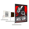 Darth Vader Funny Metal Wall Posters | Premium, Waterproof & Magnet-Mounted Art