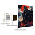 Darth Vader and Red Moon Design Metal Poster | Premium, Waterproof & Magnet-Mounted Art