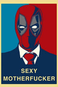 Deadpool Funny Metal Wall Posters | Premium, Waterproof & Magnet-Mounted Art