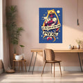 Deadpool X Sailor Moon Funny Metal Wall Posters | Premium, Waterproof & Magnet-Mounted Art