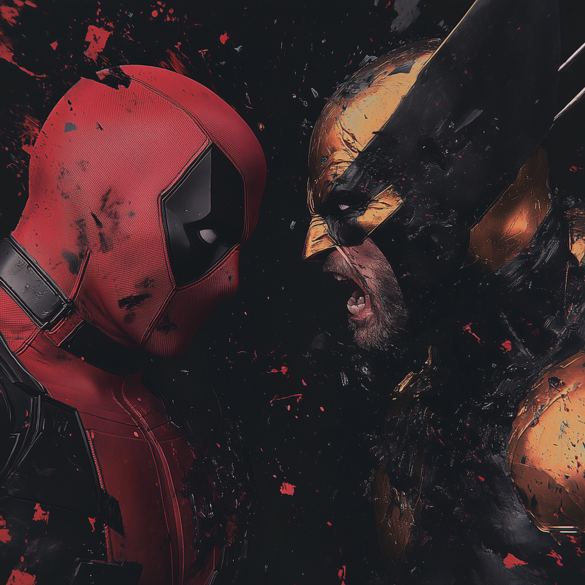 Deadpool vs Wolverine Metal Wall Posters | Premium, Waterproof & Magnet-Mounted Art