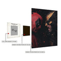Deadpool vs Wolverine Metal Wall Posters | Premium, Waterproof & Magnet-Mounted Art