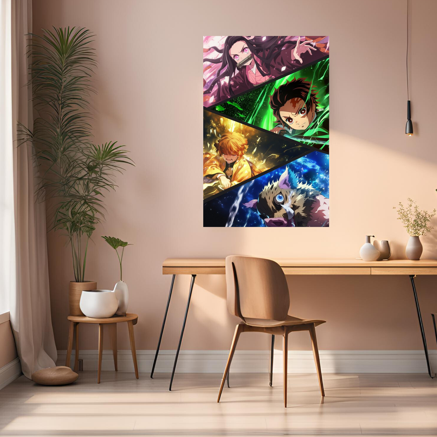 Demon Slayer Characters Metal Posters | Premium, Waterproof & Magnet-Mounted Art