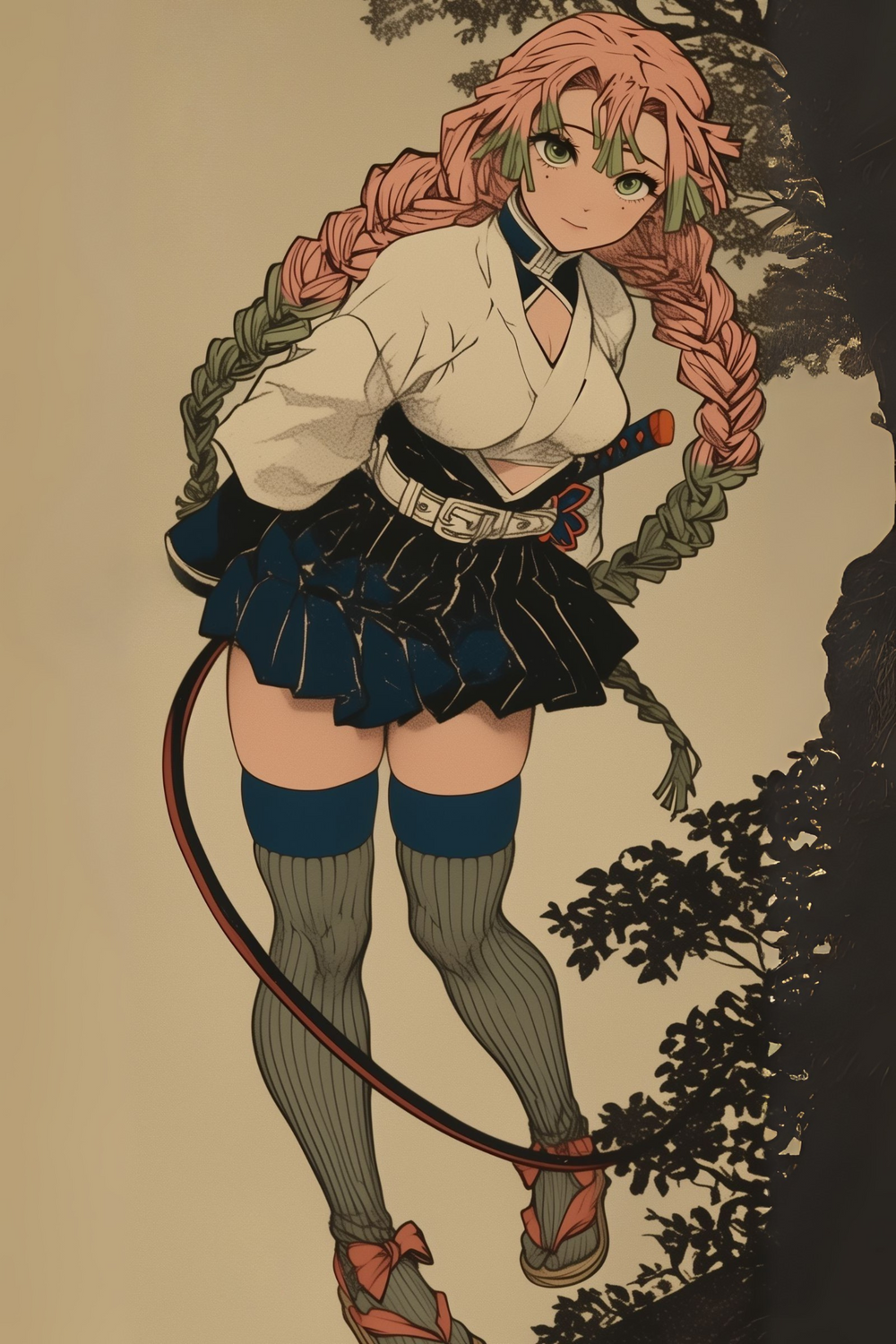 Demon Slayer Mitsuri Kanroji Metal Posters | Premium, Waterproof & Magnet-Mounted Art