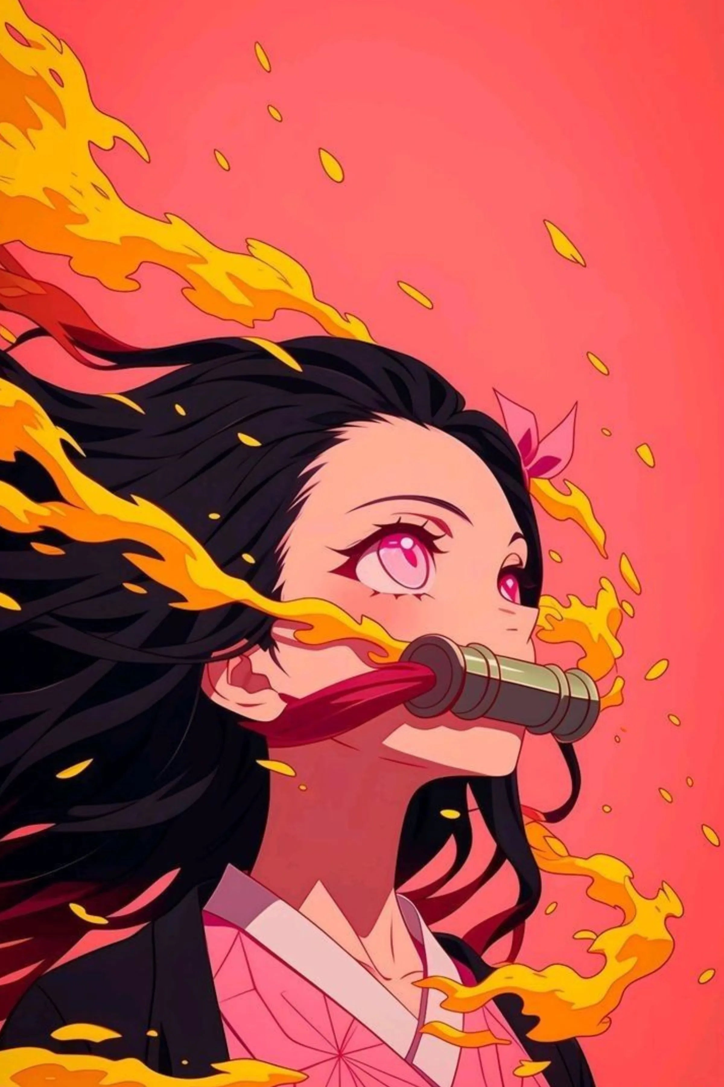 Demon Slayer Nezuku Metal Posters | Premium, Waterproof & Magnet-Mounted Art