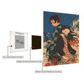 Demon Slayer Tanjiro and Nezuko Metal Posters | Premium, Waterproof & Magnet-Mounted Art