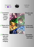 Demon Slayer Characters Metal Posters | Premium, Waterproof & Magnet-Mounted Art