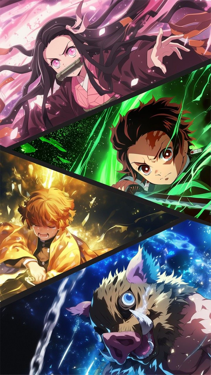 Demon Slayer Characters Metal Posters | Premium, Waterproof & Magnet-Mounted Art