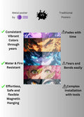 Demon Slayer Hashiras Eyes Metal Posters | Premium, Waterproof & Magnet-Mounted Art