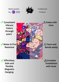 Tengen from Demon Slayer Metal Wall Poster | Premium, Waterproof & Magnet-Mounted Art