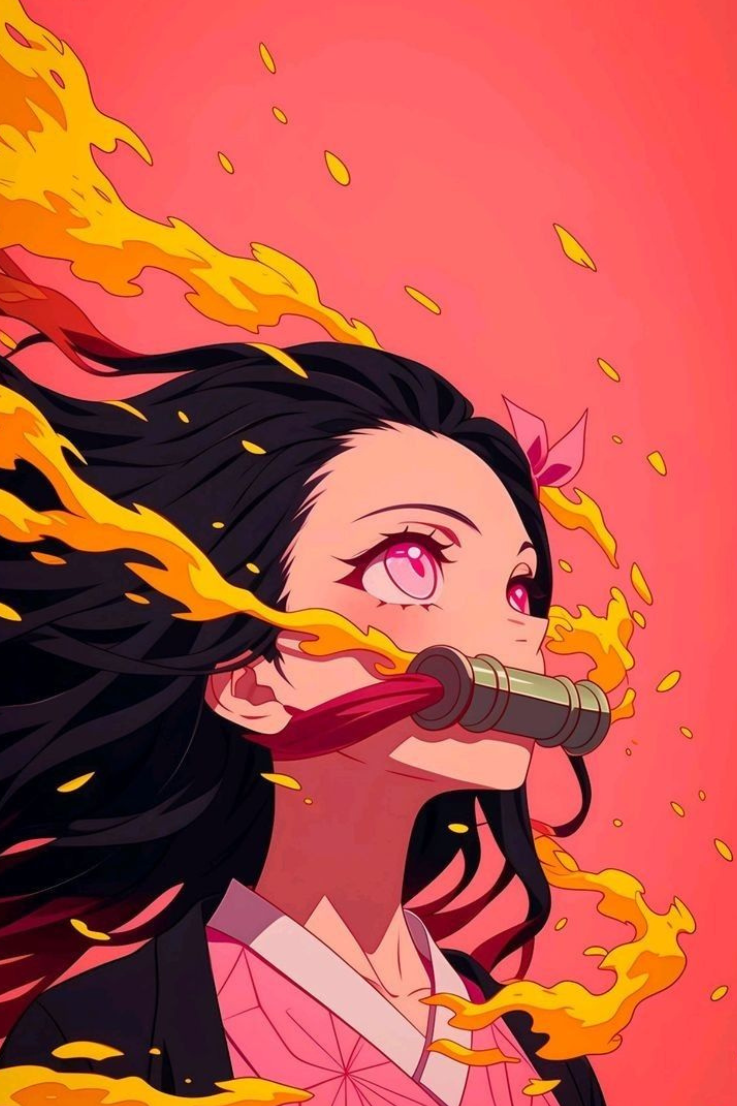 Demon Slayer Nezuku Metal Posters | Premium, Waterproof & Magnet-Mounted Art
