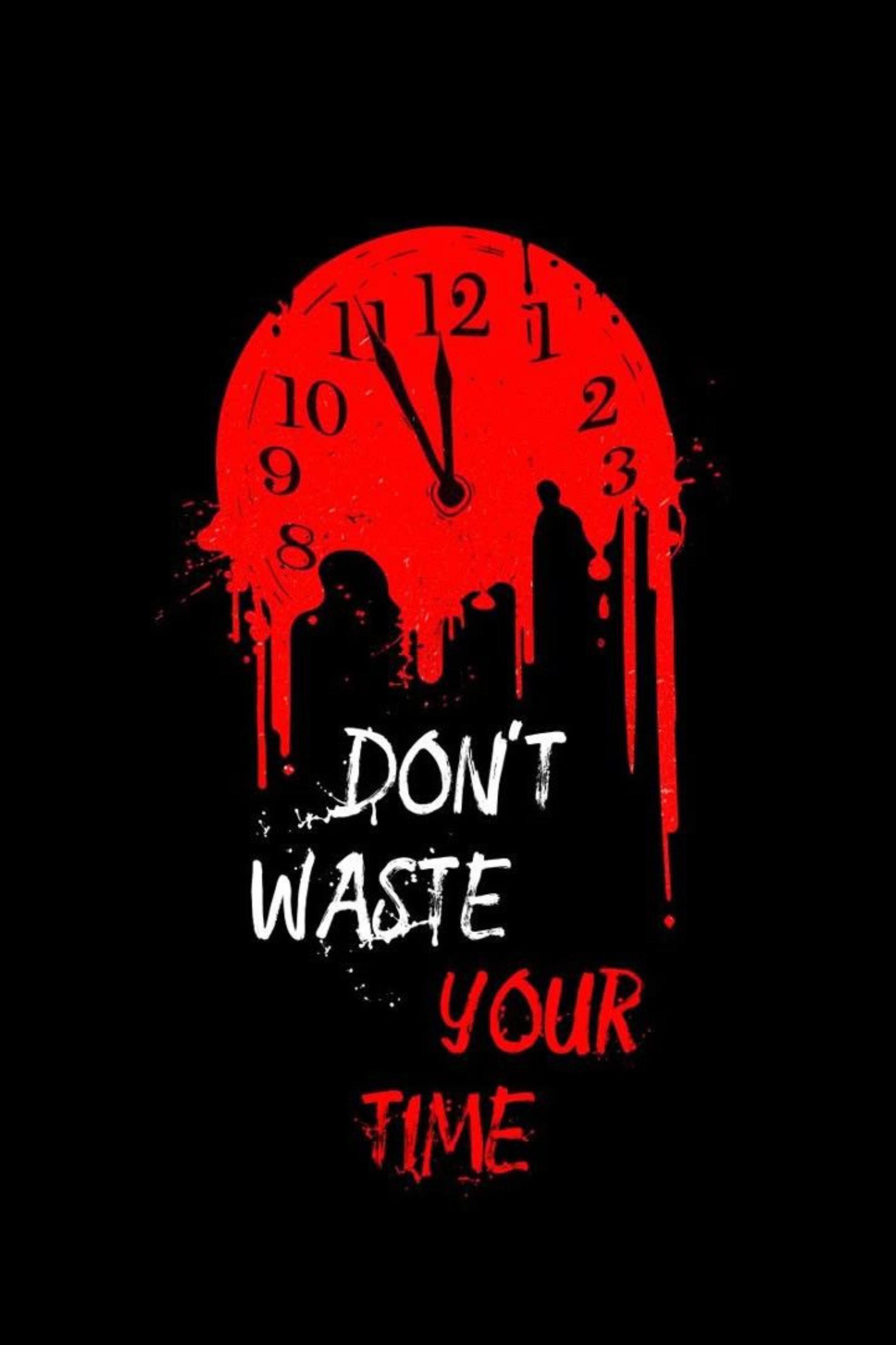 Don_t Waste Your Time Motivational Metal Posters | Premium, Waterproof & Magnet-Mounted Art