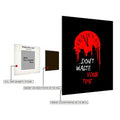 Don_t Waste Your Time Motivational Metal Posters | Premium, Waterproof & Magnet-Mounted Art