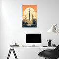 Dubai UAE Metal Posters | Premium, Waterproof & Magnet-Mounted Art