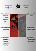 Dune Part 2 Fanart  Metal Wall Posters | Premium, Waterproof & Magnet-Mounted Art