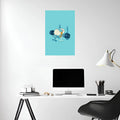 Egg in Gym Funny Metal Posters | Premium, Waterproof & Magnet-Mounted Art