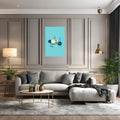 Egg in Gym Funny Metal Posters | Premium, Waterproof & Magnet-Mounted Art