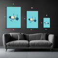Egg in Gym Funny Metal Posters | Premium, Waterproof & Magnet-Mounted Art