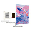 Elegant Colourful Dolphin Artwork Metal Posters | Premium, Waterproof & Magnet-Mounted Art