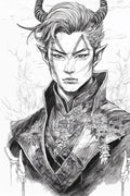 Elf Prince Illustration Metal Wall Posters | Premium, Waterproof & Magnet-Mounted Art