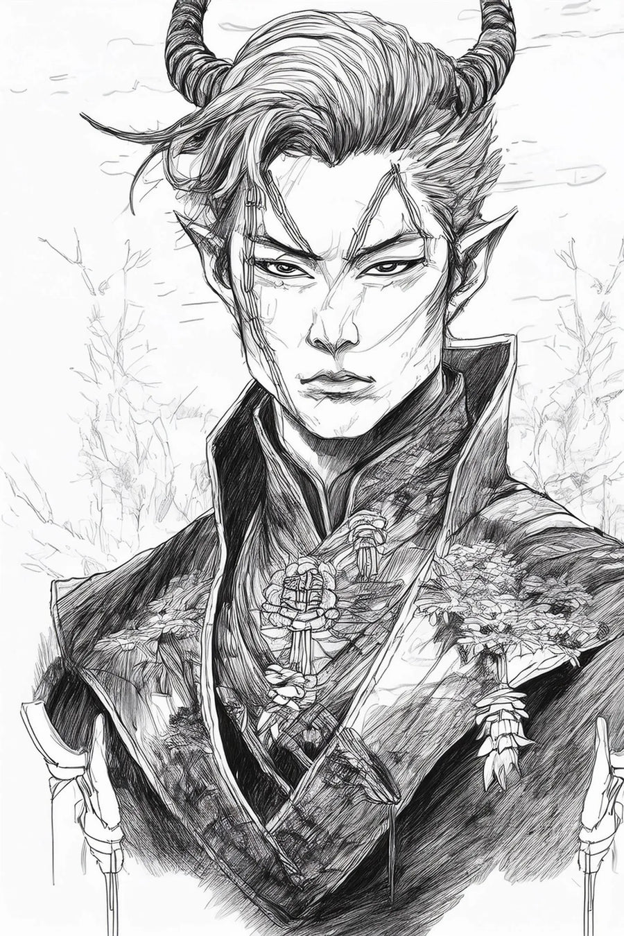 Elf Prince Illustration Metal Wall Posters | Premium, Waterproof & Magnet-Mounted Art