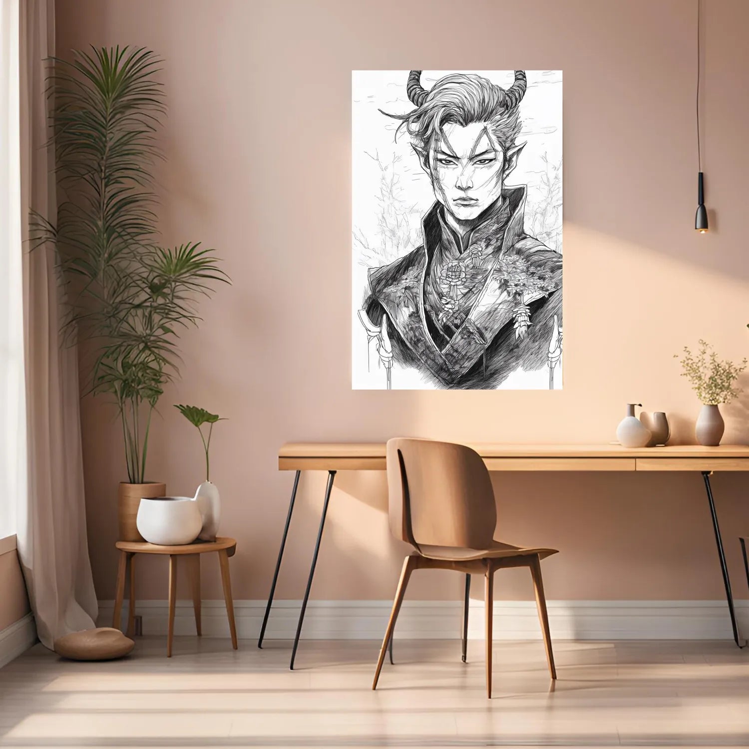 Elf Prince Illustration Metal Wall Posters | Premium, Waterproof & Magnet-Mounted Art
