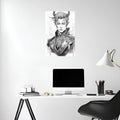 Elf Prince Illustration Metal Wall Posters | Premium, Waterproof & Magnet-Mounted Art